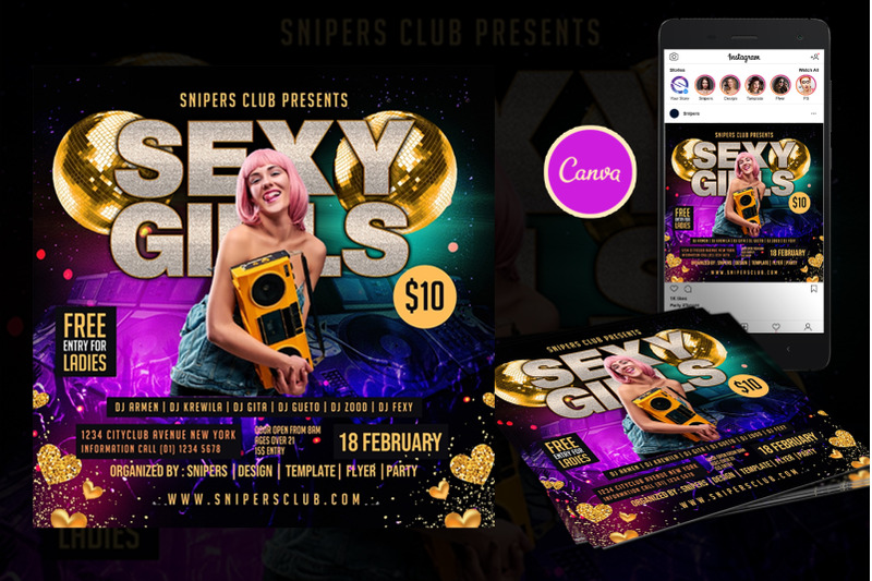 sexy-girls-event-flyer-canva-template