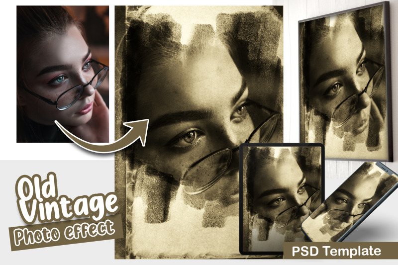 old-vintage-photo-template