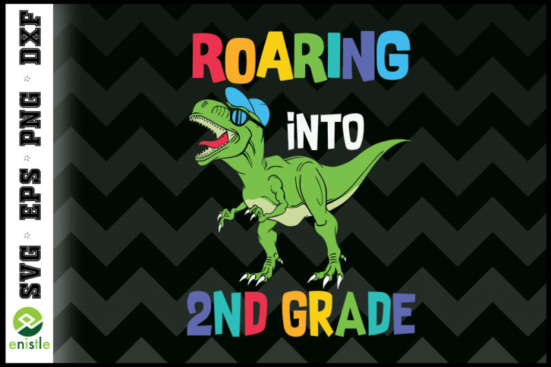 roaring-into-2nd-grade-funny-t-rex