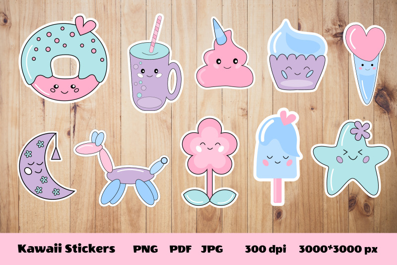 kawaii-stickers-png-funny-kawaii-stickers-bundle