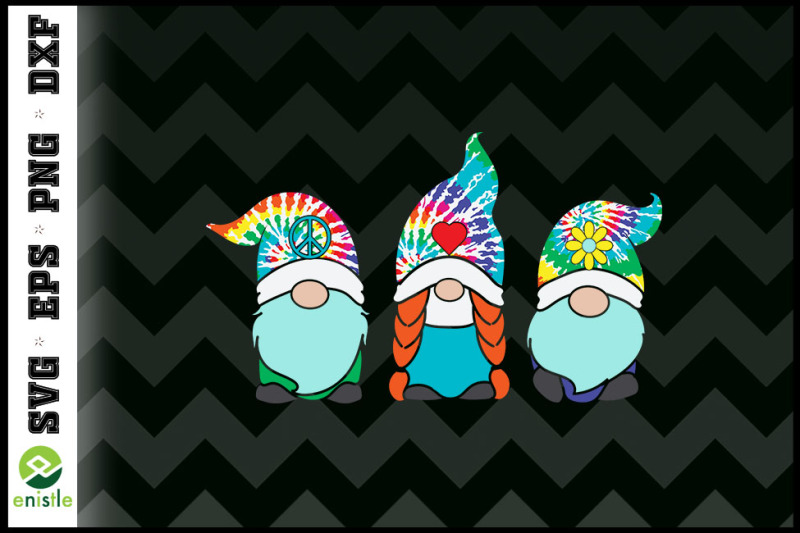 3-hippie-gnomes-tie-dye-hat-retro-peace