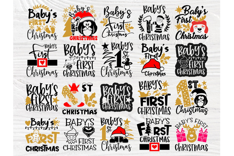 baby-039-s-first-christmas-svg-bundle-svg-cut-files