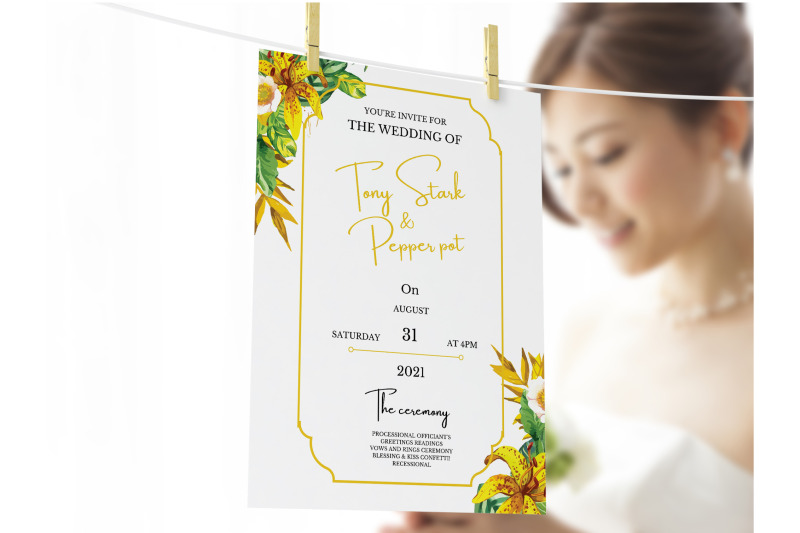 watercolor-flower-wedding-invitations-set