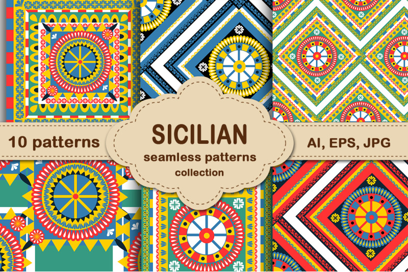 sicilian-carretto-siciliano-pattern-set