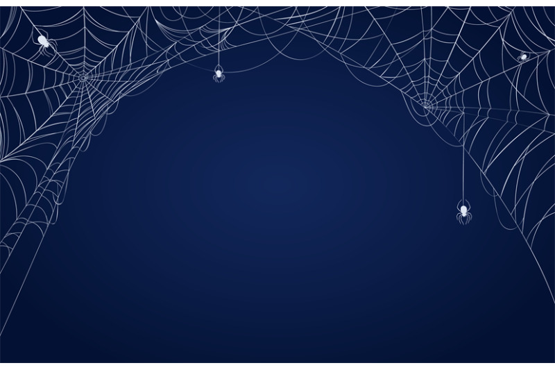 spider-web-banner-halloween-spooky-decorated-background-with-cobwebs