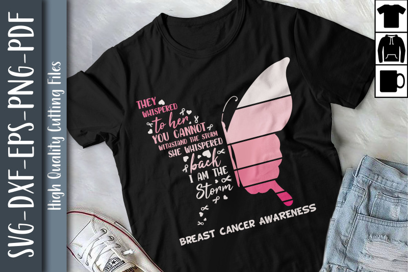 I Am The Storm Breast Cancer Awareness By Unlimab | TheHungryJPEG