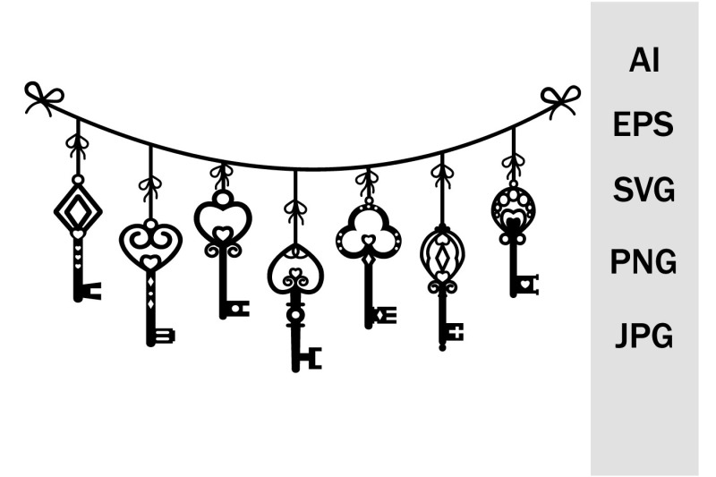 garland-made-from-vintage-key-svg