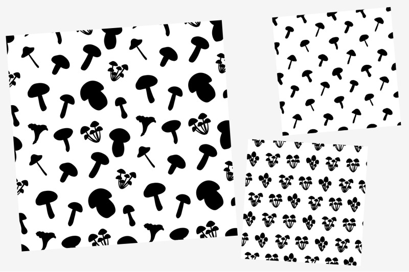 mushrooms-pattern-mushrooms-silhouettes-mushrooms-graphics