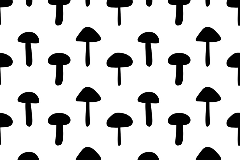 mushrooms-pattern-mushrooms-silhouettes-mushrooms-graphics