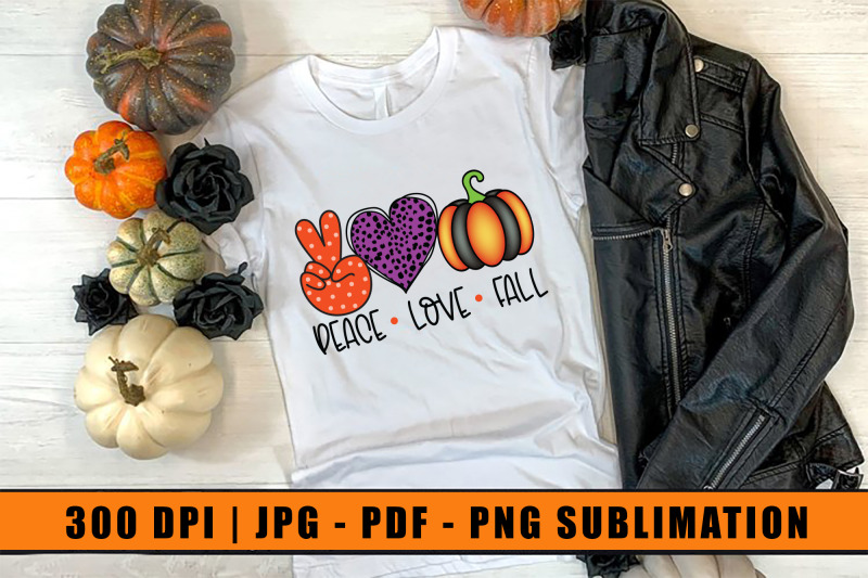 Download Peace Love Fall, Halloween Sublimation By Beauty Crafts ...
