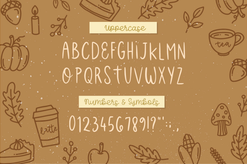 apple-caramel-casual-handwritten-font-with-doodles