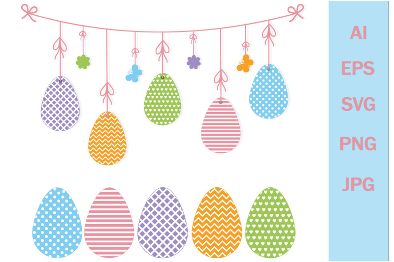 garland-easter-eggs-with-pattern