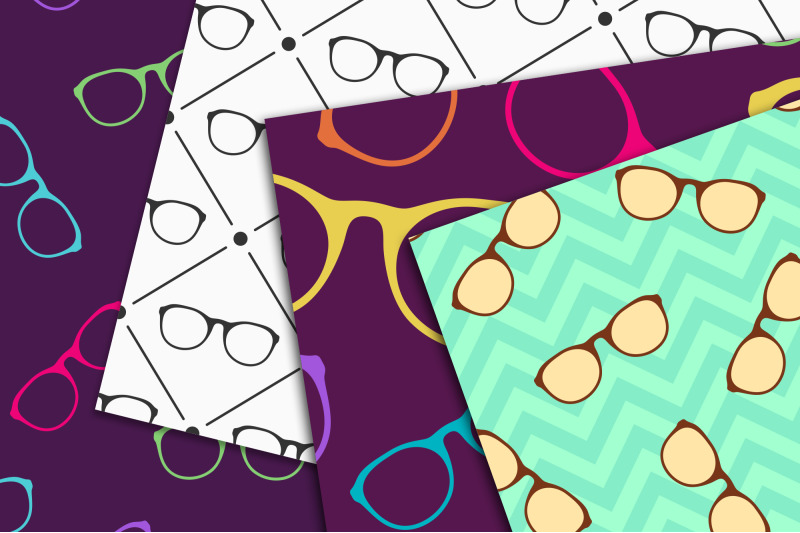 10-glasses-seamless-vector-patterns