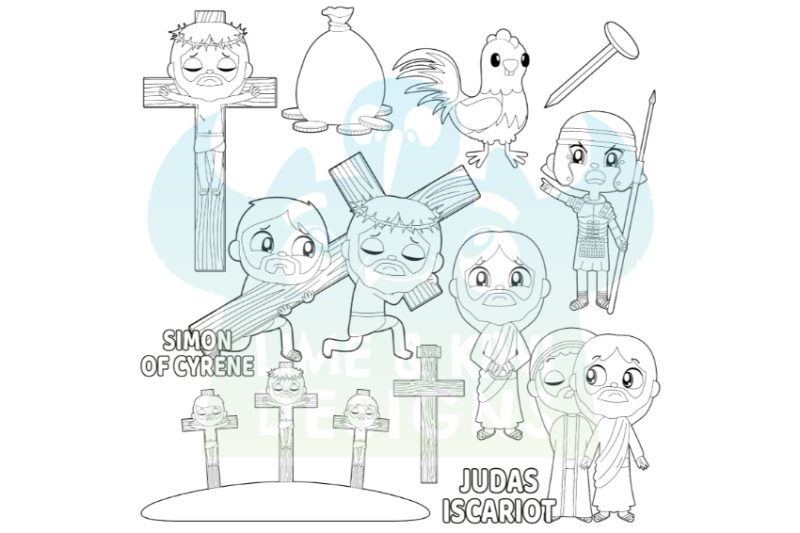 the-crucifixion-of-jesus-digital-stamps