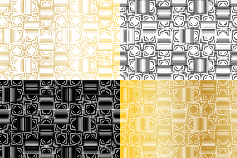 black-white-gold-seamless-geometric-patterns