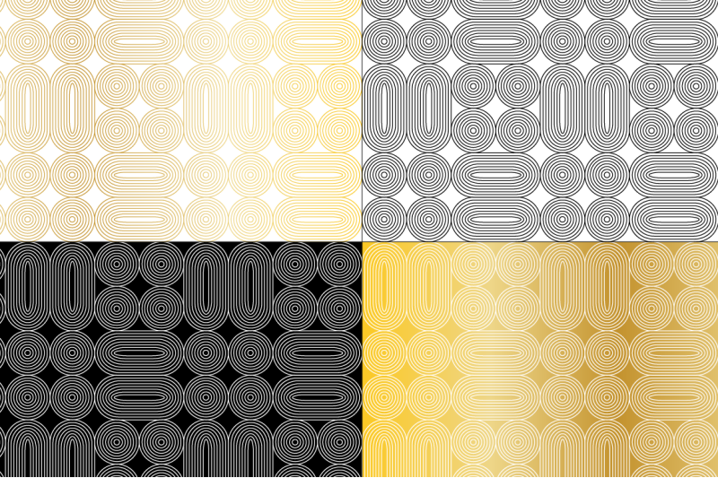 black-white-gold-seamless-geometric-patterns