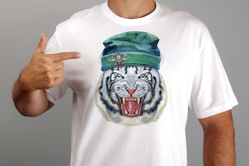 watercolor-fearsome-white-tiger