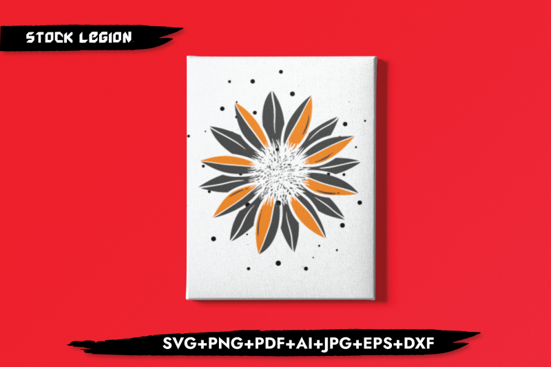 sunflower-orange-petals-svg