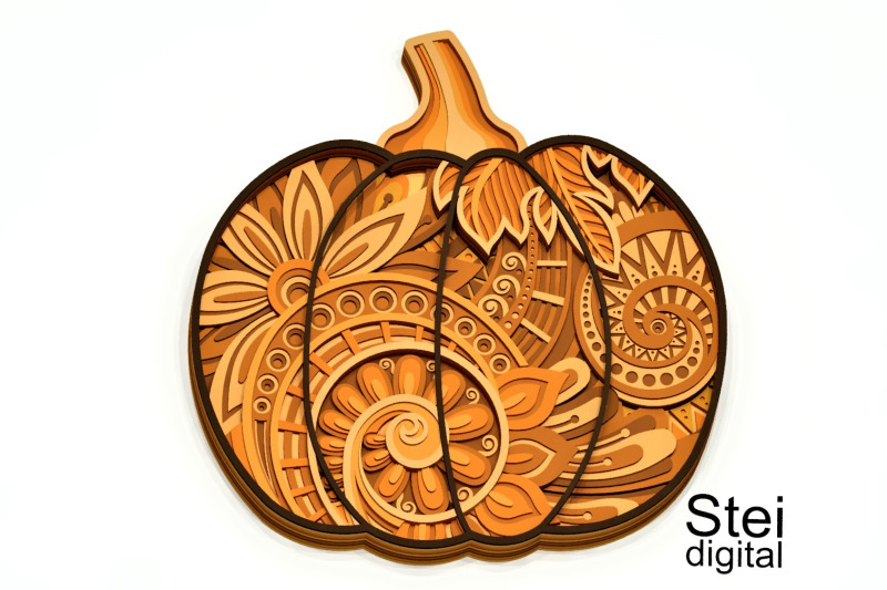 3d-layered-floral-pumpkin-svg-dxf-cut-files-3d-pumpkin-mandala-svg