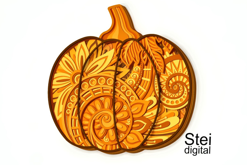 3d-layered-floral-pumpkin-svg-dxf-cut-files-3d-pumpkin-mandala-svg