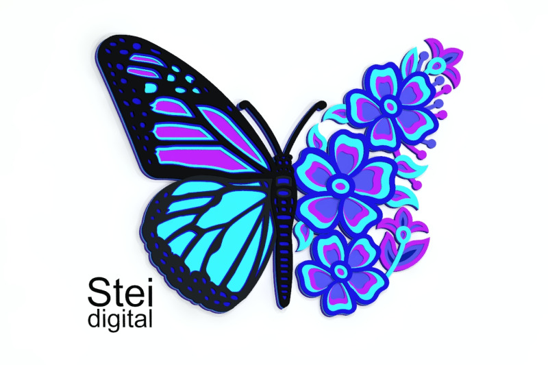 3d-floral-butterfly-mandala-svg-dxf-cut-files-layered-butterfly-svg