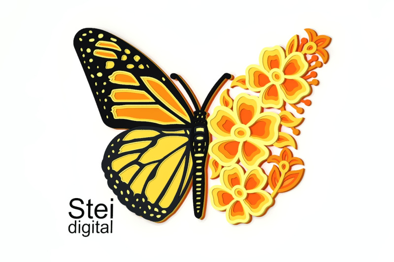 3d-floral-butterfly-mandala-svg-dxf-cut-files-layered-butterfly-svg