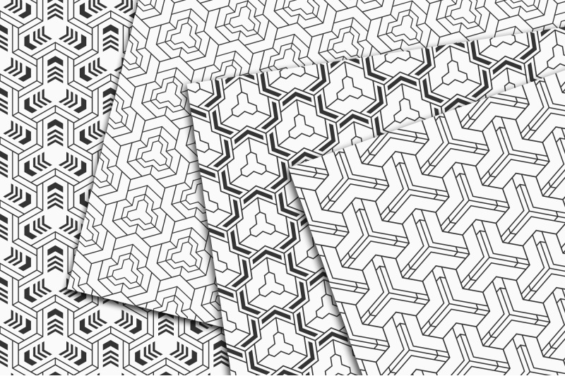 10-geometric-vector-hexagonal-backgrounds