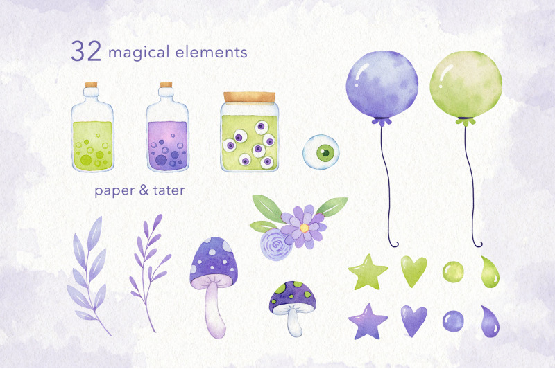 green-little-witch-watercolor-halloween-clipart-cute-witch-png