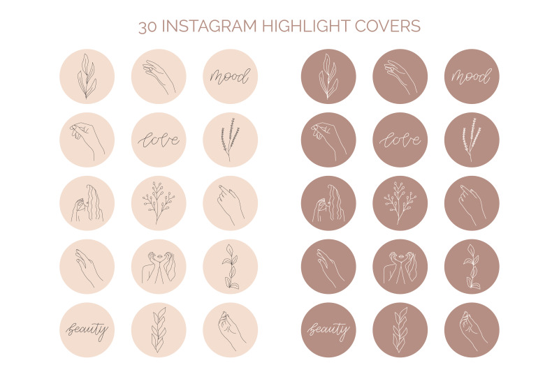 line-art-instagram-highlight-covers