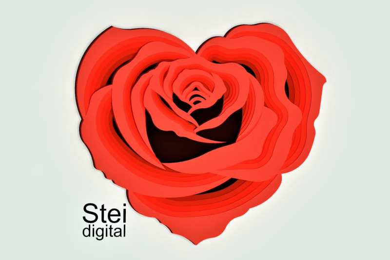 3d-layered-rose-heart-svg-dxf-cut-files-flower-mandala-svg