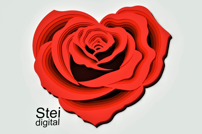 3d-layered-rose-heart-svg-dxf-cut-files-flower-mandala-svg