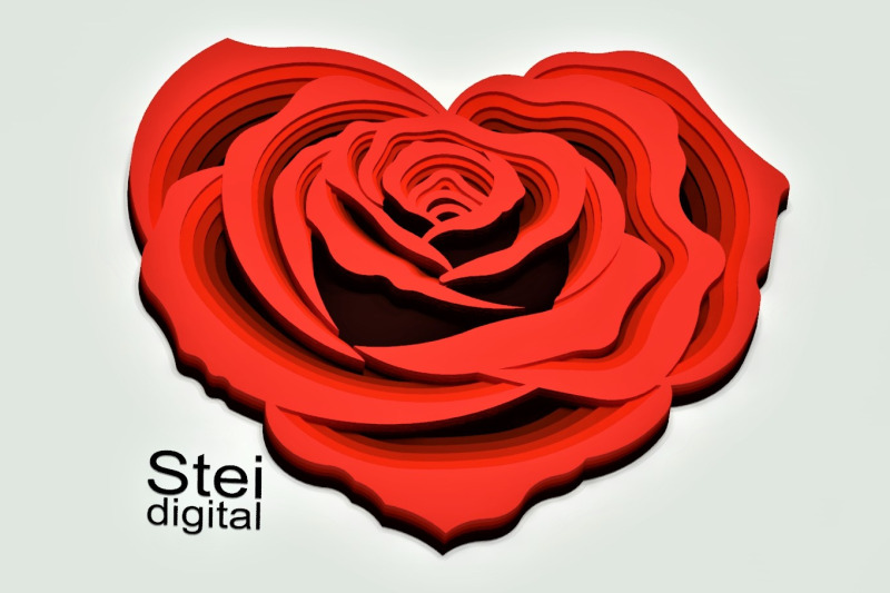 3d-layered-rose-heart-svg-dxf-cut-files-flower-mandala-svg