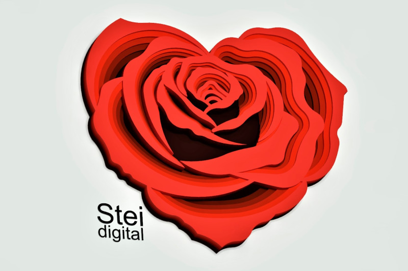 3d-layered-rose-heart-svg-dxf-cut-files-flower-mandala-svg