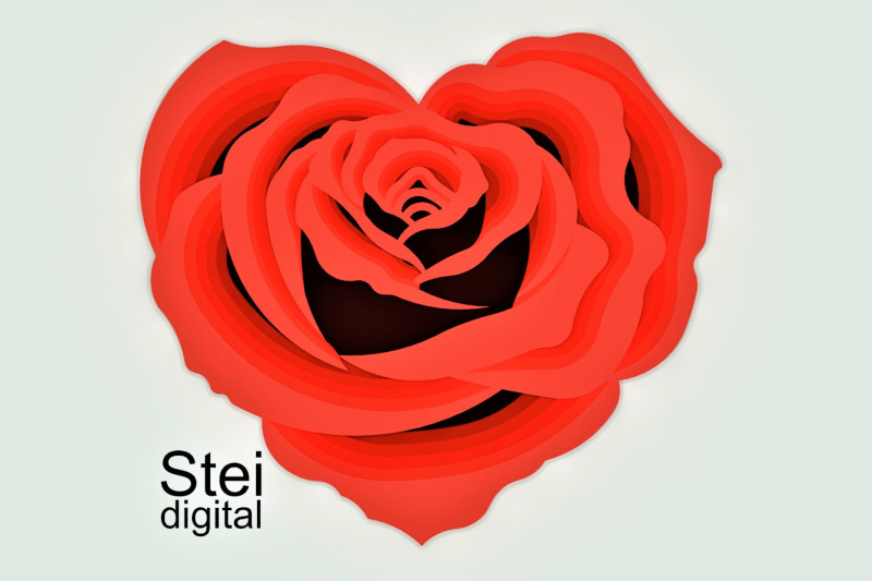 3d-layered-rose-heart-svg-dxf-cut-files-flower-mandala-svg