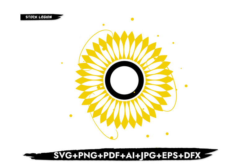 sunflower-black-circle-svg