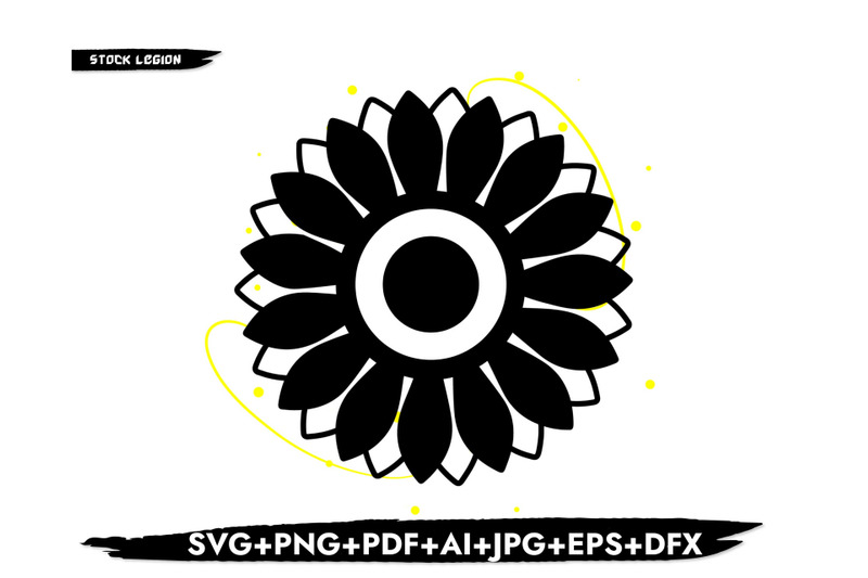 sunflower-black-svg