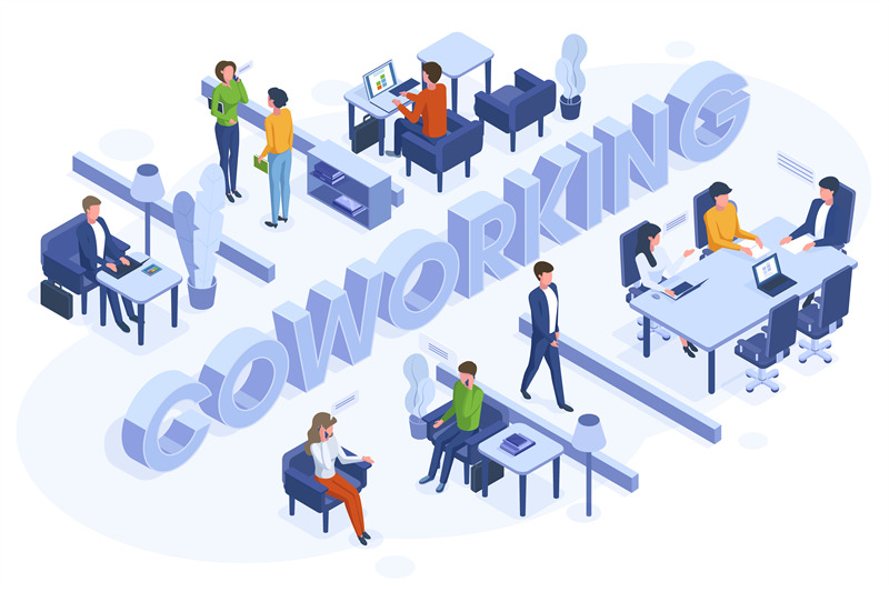 isometric-coworking-concept-freelance-business-people-work-in-open-of