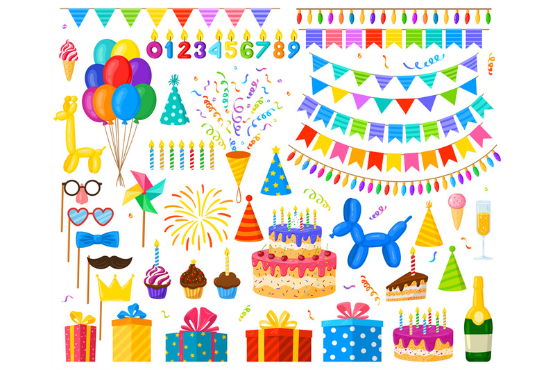 cartoon-birthday-party-celebration-balloons-cake-and-gifts-carnival