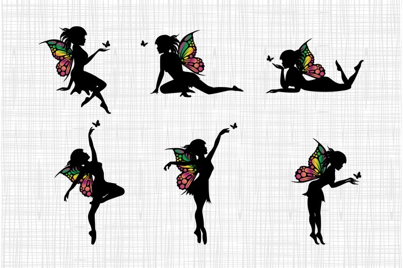 cute-fairy-and-butterfly-silhouette