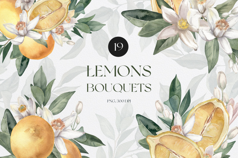 watercolor-lemon-bouquets