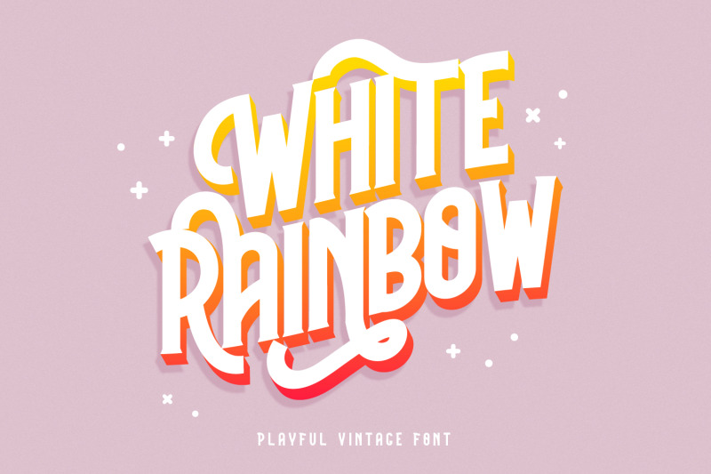 white-rainbow-playful-vintage-font