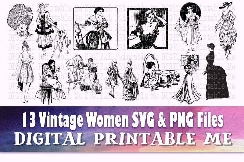 vintage-woman-svg-art-nouveau-png-bundle-13-floral-lady-illustration