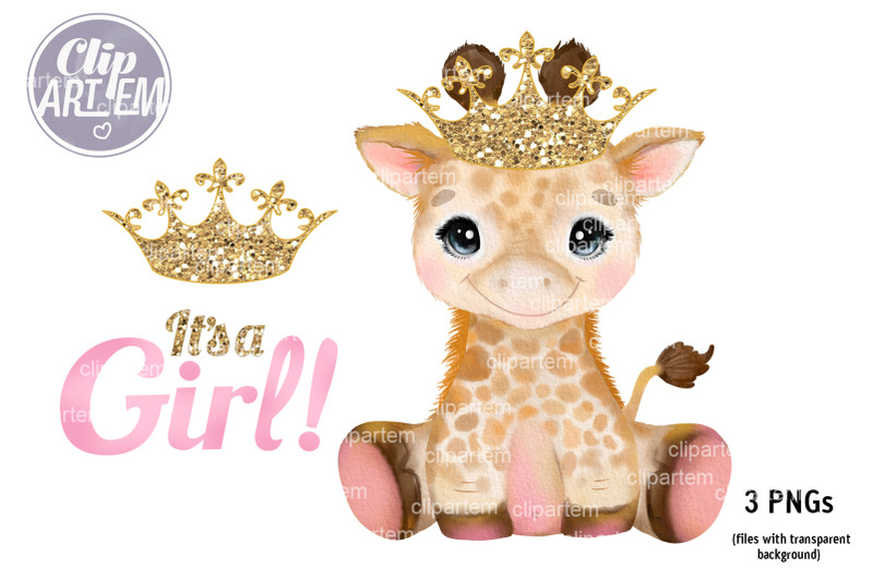 princess-giraffe-with-gold-crown-royal-baby-girl-safari-animal-3-png