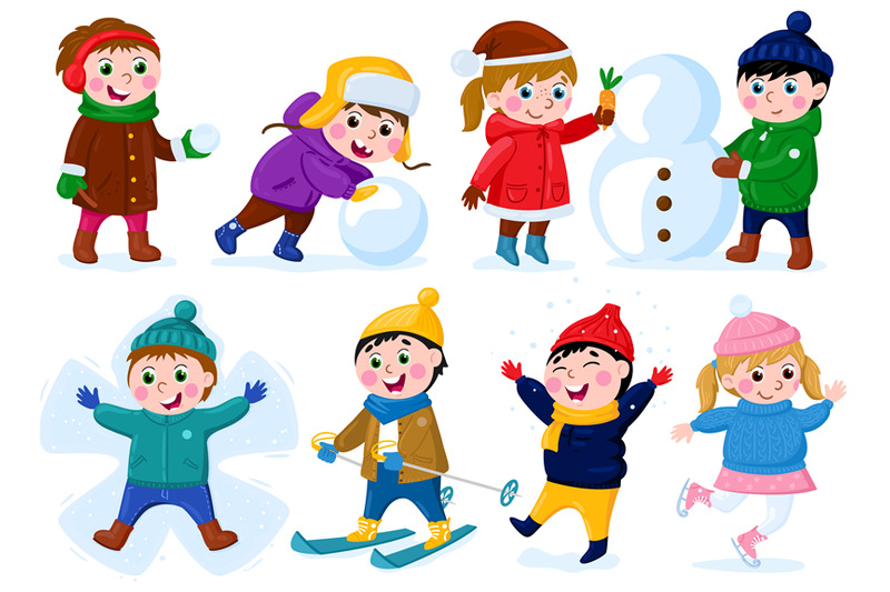 winter-children-activities-snow-outdoor-activity-happy-little-girls