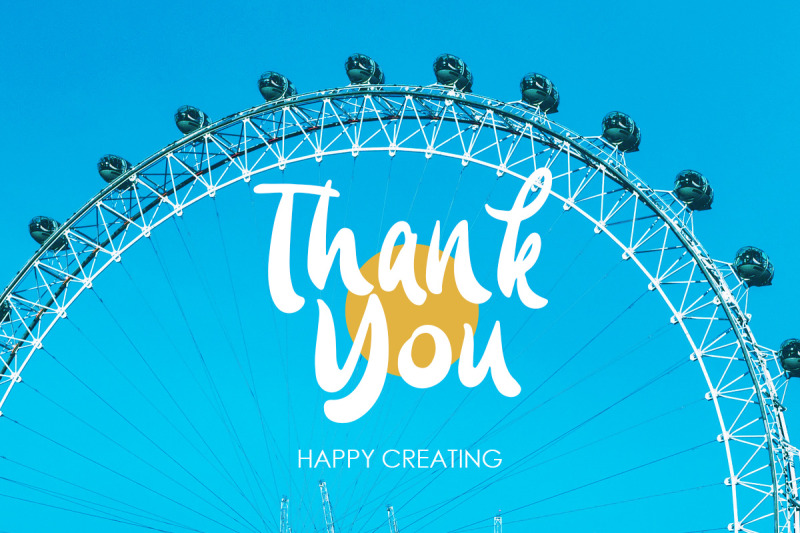 blue-carousel-handwritten-font