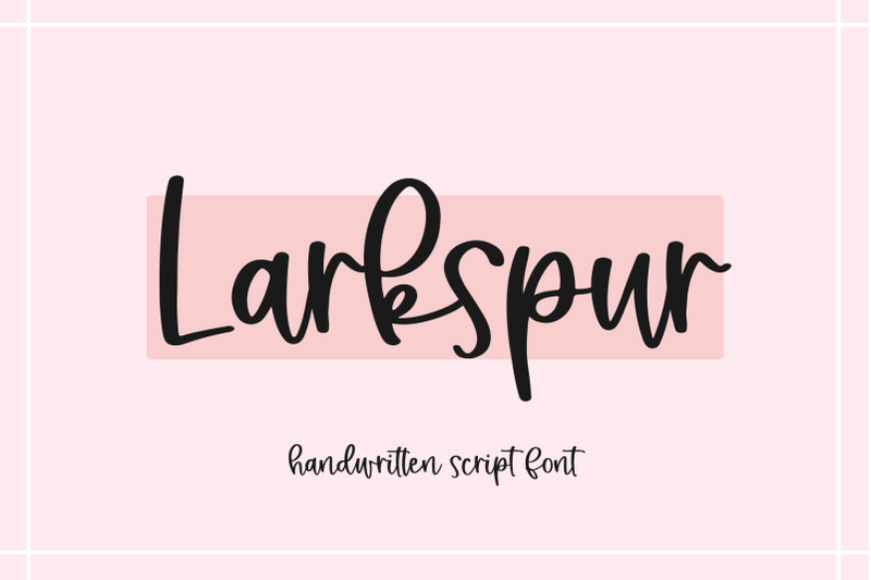 larkspur-handwritten-script-font