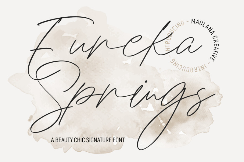 eureka-spring-chic-signature-font