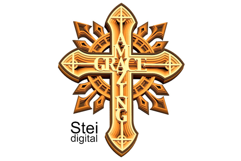 3d-layered-amazing-grace-cross-svg-dxf-cut-files