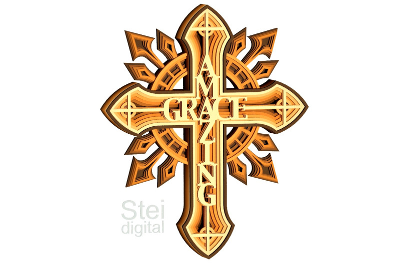 3d-layered-amazing-grace-cross-svg-dxf-cut-files