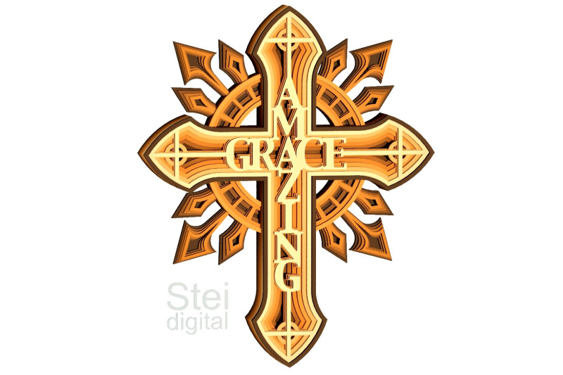 3d-layered-amazing-grace-cross-svg-dxf-cut-files